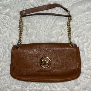 Michael Kors Tan Leather Shoulder Bag